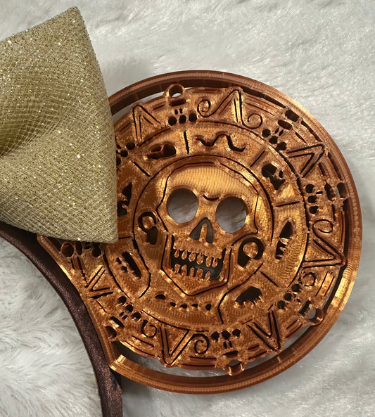 Pirate inspired mouse ears - 3D printed